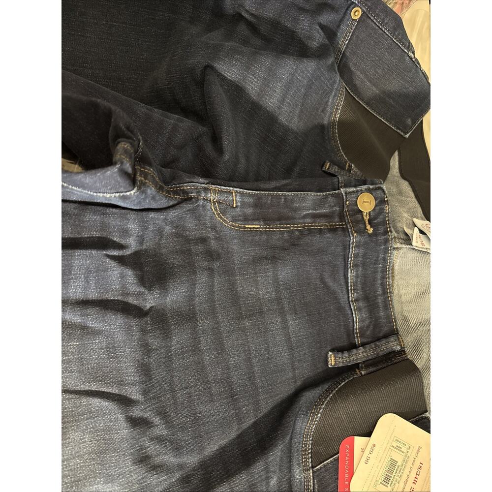 Expandable Side Panel Maternity Blue Isabel Maternity 18/34R NWT Skinny Entubado